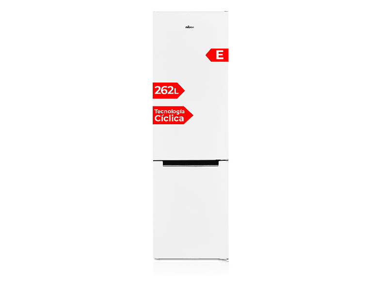 Frigorífico combinado - NILSON NC185500E, Altura 180 cm, Capacidad 262 l, Blanco — foto 1