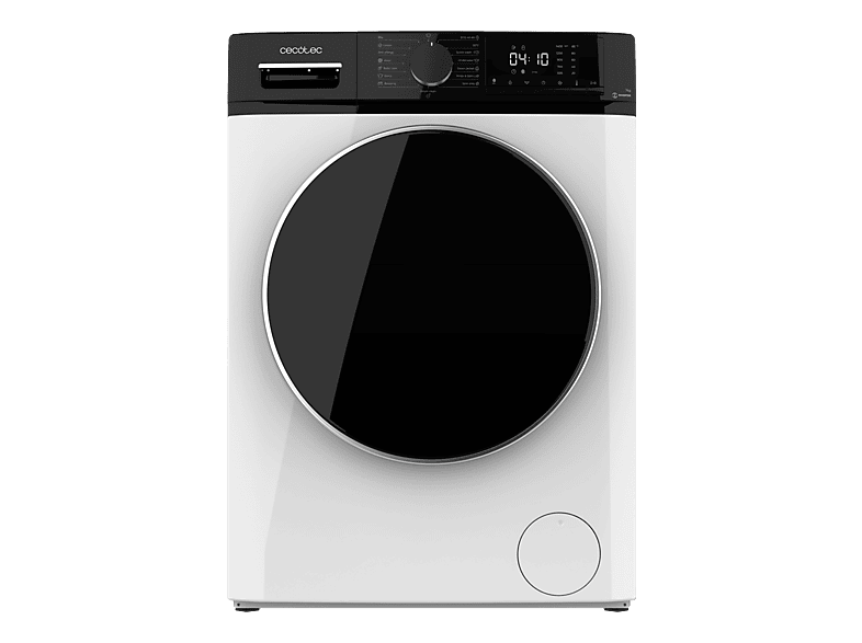 Lavadora carga frontal - Cecotec Bolero DressCode 7610 Inverter A, Capacidad 7 kg, 1400 rpm, 15 programas, Steam Max, Inverter plus, Clase A, White