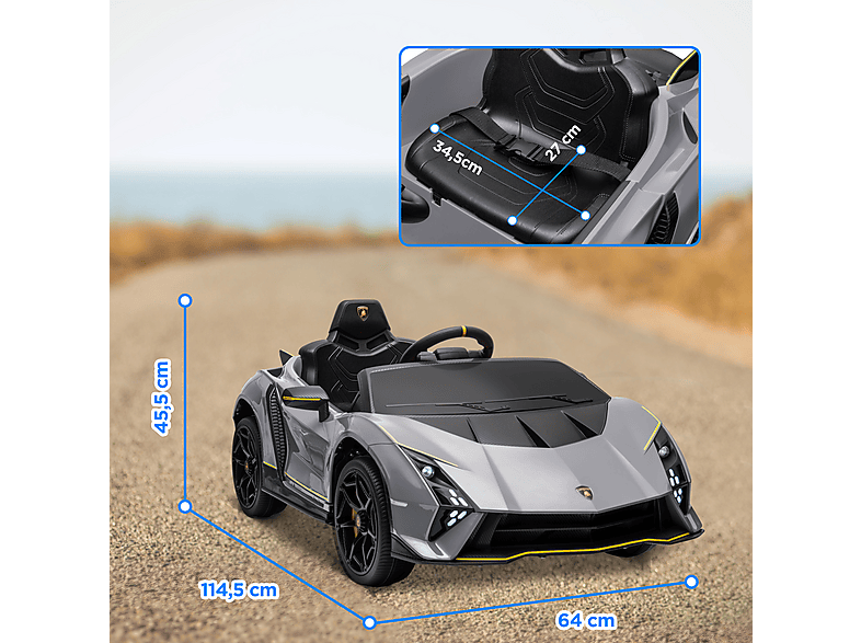 Coche eléctrico infantil - AIYAPLAY 370-364V90GY — foto 3