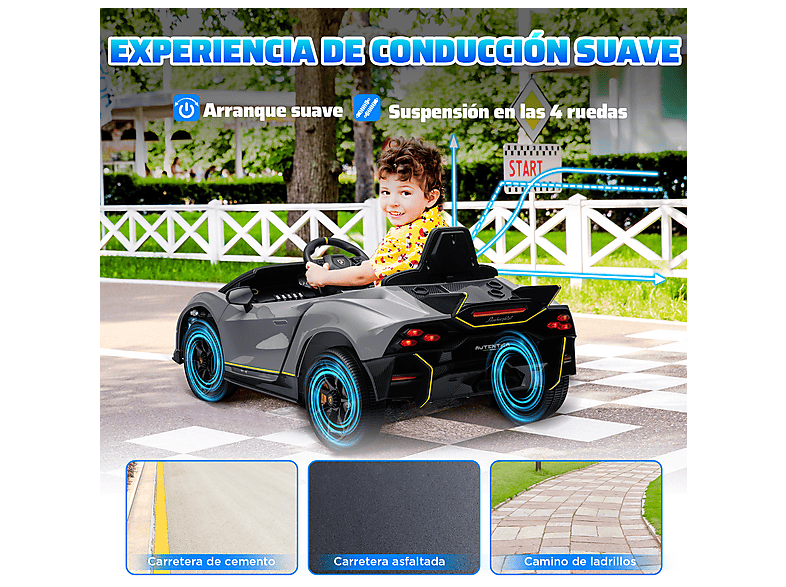 Coche eléctrico infantil - AIYAPLAY 370-364V90GY — foto 8