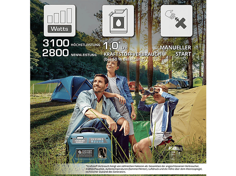 Generador de energía - KÖNNER & SÖHNEN KS 3100i S — foto 4