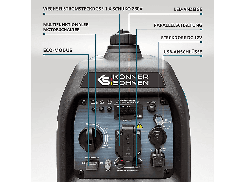 Generador de energía - KÖNNER & SÖHNEN KS 3100i S — foto 5