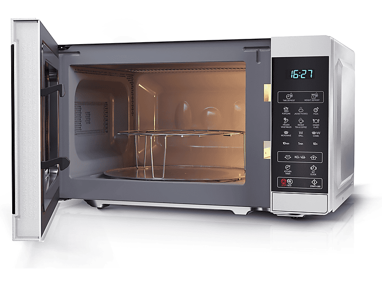 Microondas libre instalación - SHARP YC-MG02ES, 800 W, 11 potencia, 20 l, Inox — foto 4