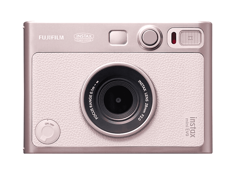 Cámara instantánea - FUJIFILM HIBRIDA INSTAX MINI EVO GENTLE ROSE, 62 mm x 46 mm, Camera
