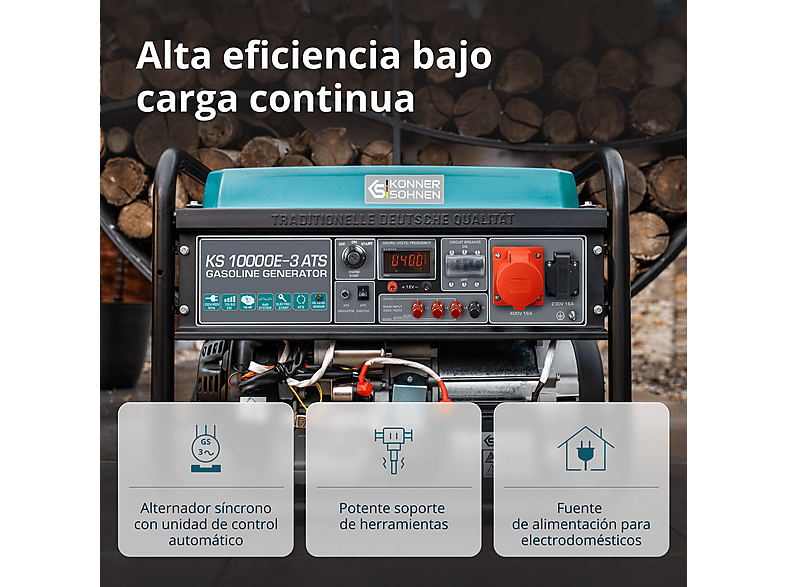 Generador de energía - KÖNNER & SÖHNEN KS 10000E-3 ATS — foto 6