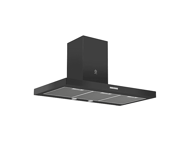 Campana decorativa - Balay 3BC095MN, 3 velocidades, 280 m³/h, 900 mm, Negro — foto 3
