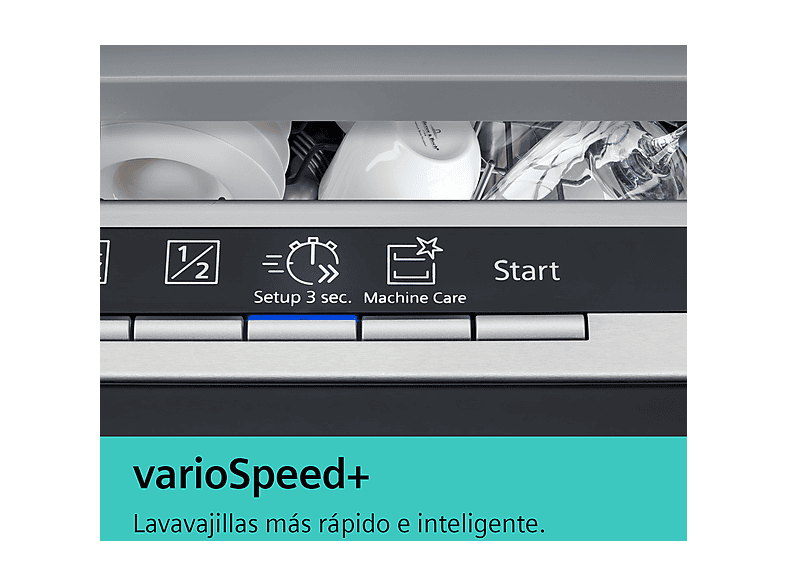 Lavavajillas integrable - Siemens SX75ZX07CE, 14 servicios, 8 programas, 59.8 cm, VarioSpeed+, Sin panelar — foto 8