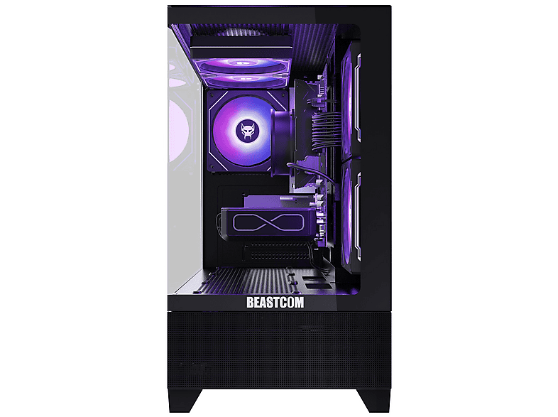 PC Gaming - BEASTCOM Q5 | Pro Gaming, Intel® Core™ i3-10105F, 32 GB RAM, 1 TB SSD, GeForce RTX™ 5060, Windows 11 Home, Negro — foto 3
