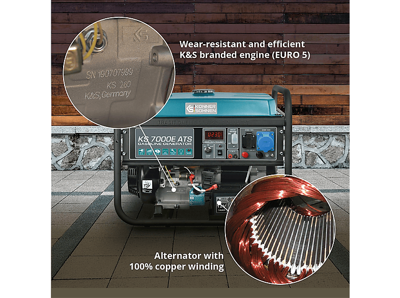 Generador de energía - KÖNNER & SÖHNEN KS 7000E ATS — foto 5
