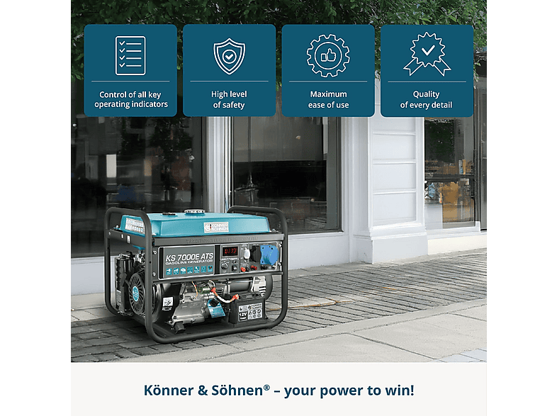Generador de energía - KÖNNER & SÖHNEN KS 7000E ATS — foto 8