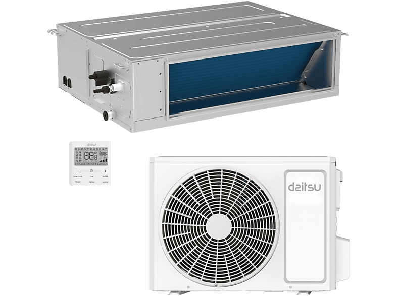 Aire acondicionado por conductos - DAITSU SPLIT ATLAS CONDUCTOS ACD 24K DBS, 6105 fg/h, Función Inverter, Gris