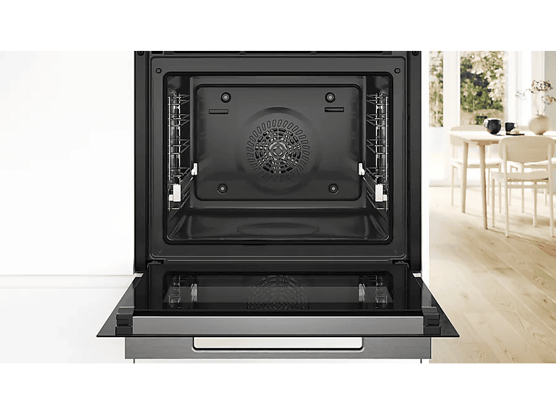 Horno compacto - Bosch HBG774KB1, Serie 8, Multifunción, Pirolítico, 71 l, 54.9 cm, Negro — foto 5