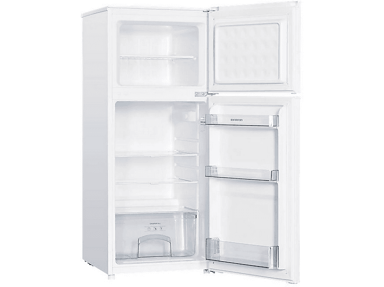 Frigorifico dos puertas - INFINITON FG-151D12BEV, Ciclico, Altura 122 cm, Capacidad 151 l, Blanco — foto 2