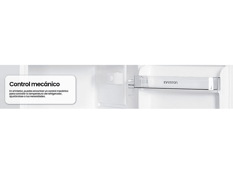 Frigorifico dos puertas - INFINITON FG-151D12BEV, Ciclico, Altura 122 cm, Capacidad 151 l, Blanco — foto 6