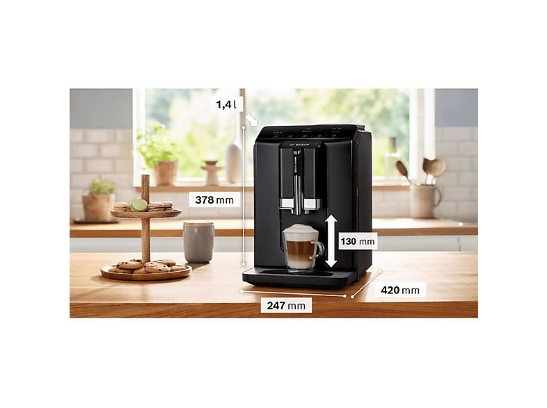 Máquina espresso - BOSCH Serie 2 TIE20119, , 1300 W, Negro — foto 4