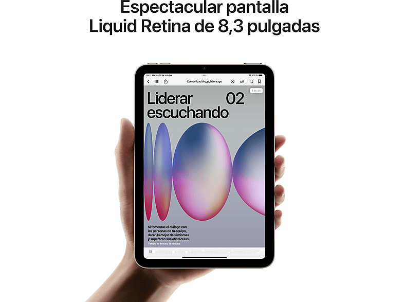 Apple iPad mini (2024), 512 GB, Gris espacial, WiFi, 8.3", Chip A17 Pro, iPadOS — foto 4