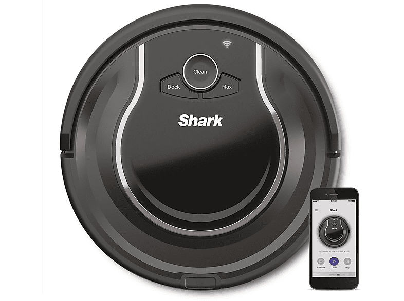 Robot aspirador - SHARK RV750EU, 35,3 W, Depósito 0,33 l, Autonomía 90 min, Gris