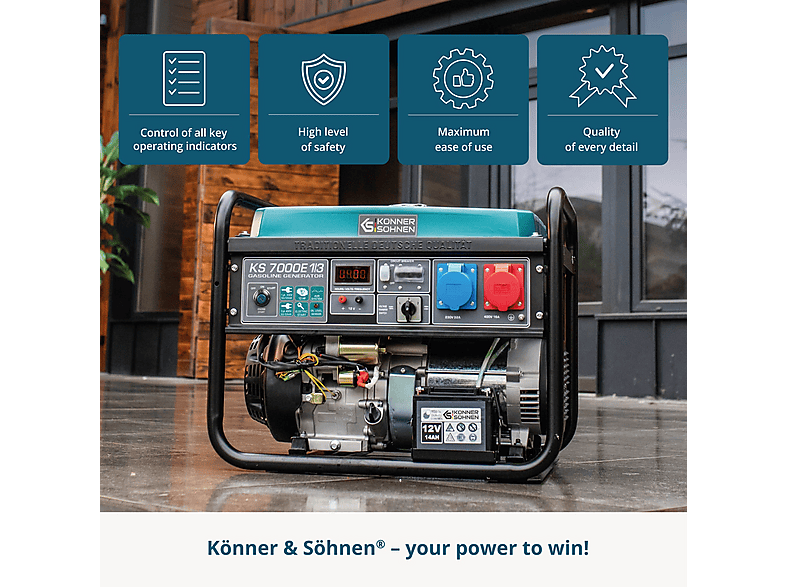 Generador de energía - KÖNNER & SÖHNEN KS 7000E 1/3 — foto 4