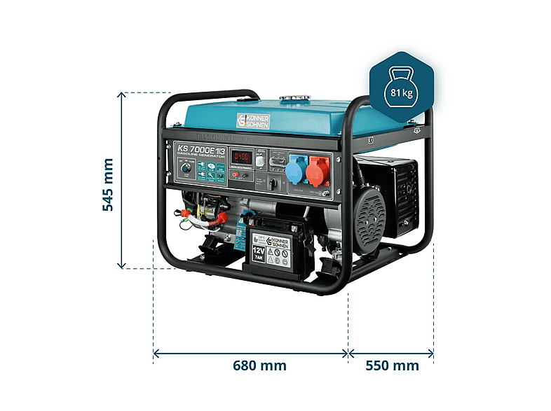 Generador de energía - KÖNNER & SÖHNEN KS 7000E 1/3 — foto 7