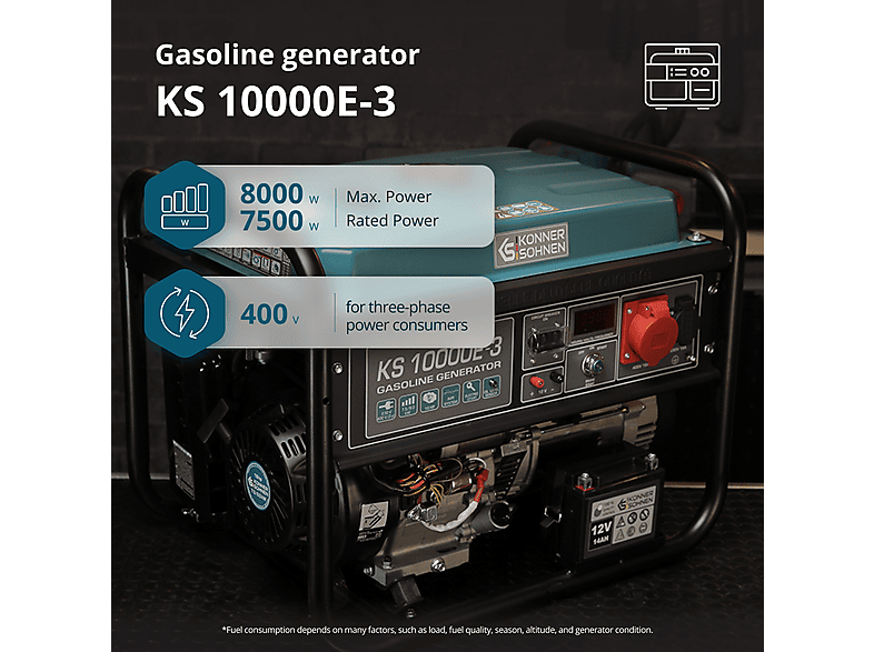 Generador de energía - KÖNNER & SÖHNEN KS 10000E-3 — foto 2