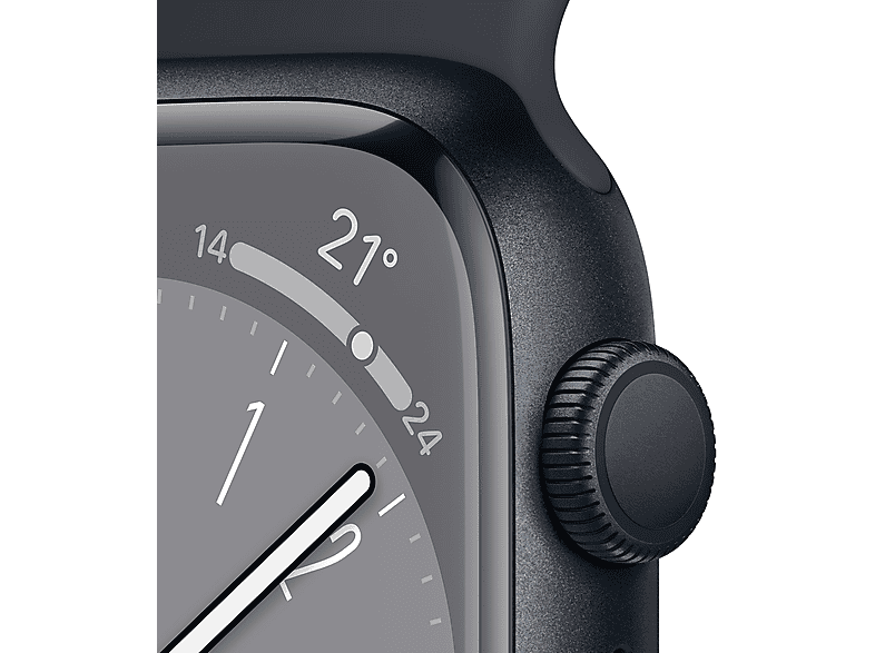 Smartwatch - APPLE 1540046 APPLE WATCH S8 45 MID AL MID SP GPS, Talla única, Aluminio, Medianoche — foto 2
