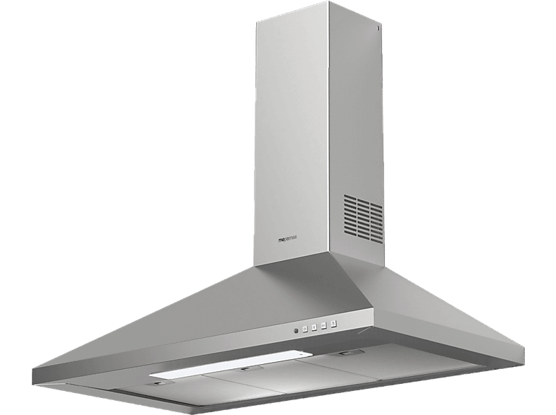 Campana decorativa - Mepamsa Gavia, 3 Velocidades, 740 m3/h, Iluminación LED, 60 cm, Inox