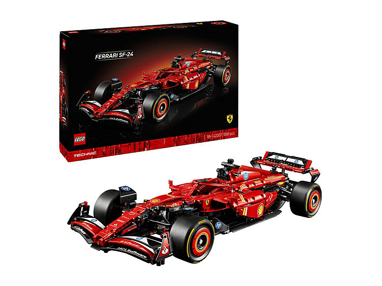 Juego de construcción - LEGO Technic Ferrari SF-24 Fórmula 1 - 42207, edad recomendada: 18 año(s), 1361 piezas