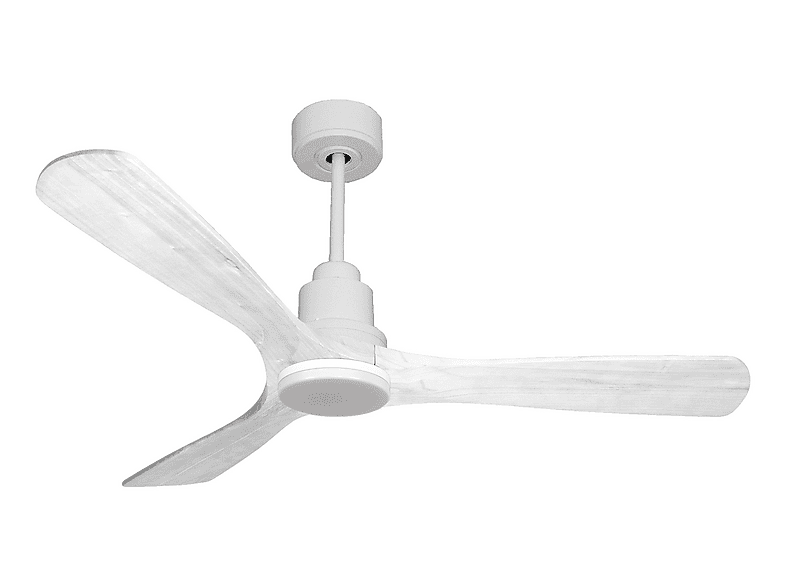 Ventilador de techo - PURLINE NusaD132C04LED66876, 18 W, 6 velocidades, Blanco