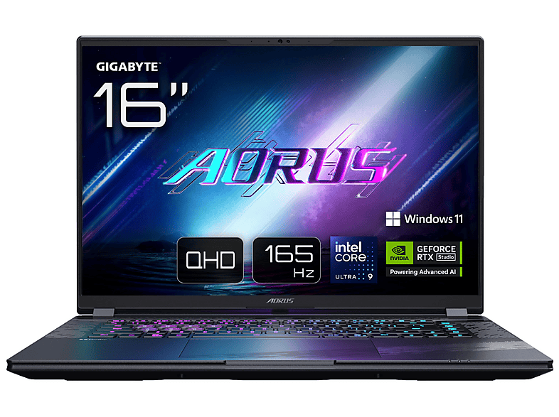 Portátil gaming - GIGABYTE AORUS ELITE 16 U9-275HX/32/1/RTX5070/W11, 16 " WQXGA, Intel® Core™ Ultra 9 275HX, 32 GB RAM, 1 TB SSD, GeForce RTX™ 5070, Windows 11 Home, idioma del teclado: ES, Gris