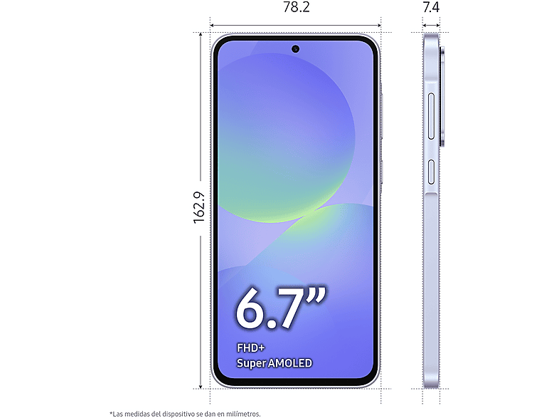 Móvil - Samsung Galaxy A36 5G, Lavanda, 256 GB, 8 GB RAM, 6.7"  FHD+ Super AMOLED, Qualcomm Snapdragon 6 Gen 3, 5000 mAh, Android 15 — foto 5