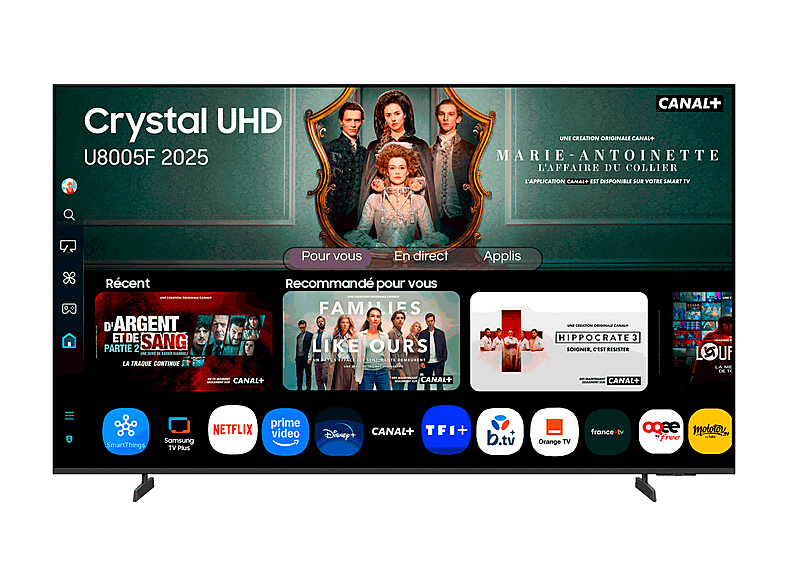 TV LED 43" - SAMSUNG TU43U8005FU, UHD 4K, Processor, Smart TV, Negro