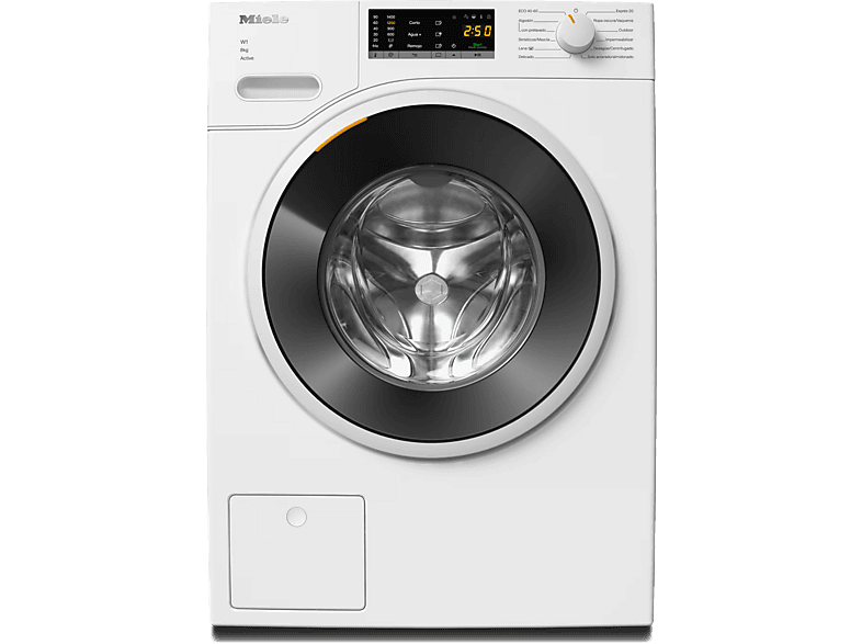 Lavadora carga frontal - Miele WWA120 WCS, 8 kg, 1400 rpm, 12 programas, CapDosing, AddLoad, Blanco loto