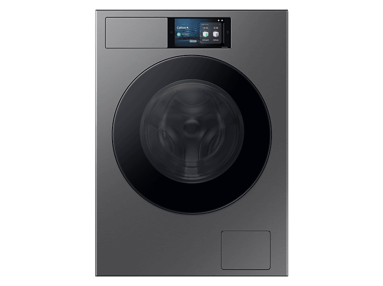 Lavadora carga frontal - Samsung Bespoke AI WF90F09C4SU3, 9 kg, 1400 rpm, 24 programas, Autodosificación, Clase A, Control por voz, Grafito