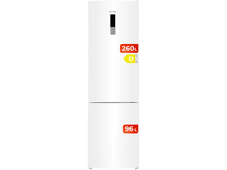 Frigorífico combi - EVVO F60, No Frost, Altura 200 cm, Blanco — foto 1