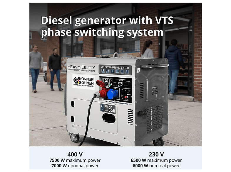 Generador de energía - KÖNNER & SÖHNEN KS 9200HDES-1/3 ATSR — foto 4
