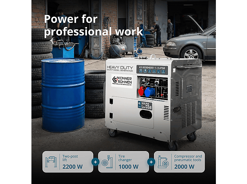 Generador de energía - KÖNNER & SÖHNEN KS 9200HDES-1/3 ATSR — foto 6