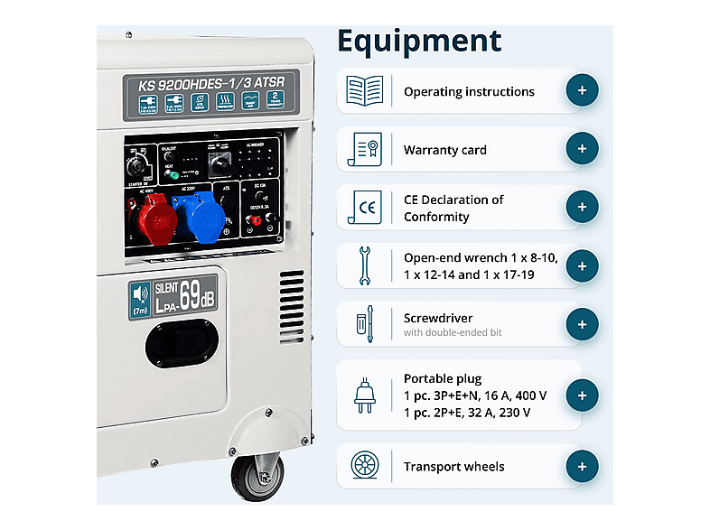 Generador de energía - KÖNNER & SÖHNEN KS 9200HDES-1/3 ATSR — foto 9