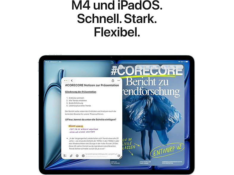 APPLE IPAD AIR 13 M4 WF CL 256GB STL, 256 GB, Beige, 13 " Retina, 12 GB RAM, Apple M M4, Tablet iOS — foto 5