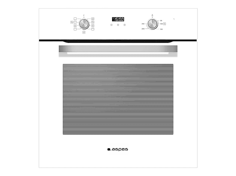 Horno multifunción - ASPES AHM8700DCB, Libre instalación, 70 l, 59,5 cm, Cristal blanco — foto 1