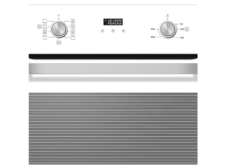 Horno multifunción - ASPES AHM8700DCB, Libre instalación, 70 l, 59,5 cm, Cristal blanco — foto 2