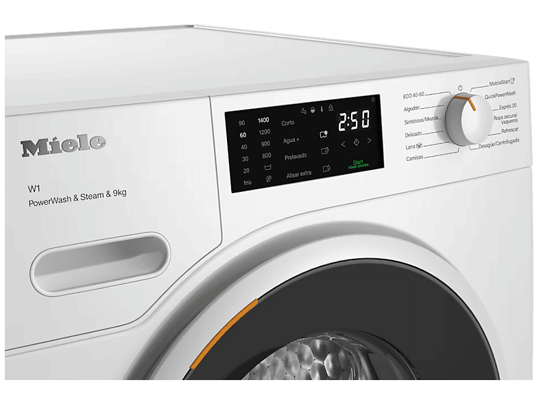 Lavadora carga frontal - Miele WWD380 WCS, 9 kg, 1400 rpm, 11 programas, Blanco Loto — foto 4