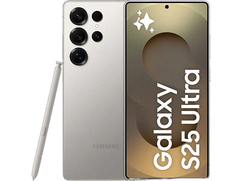 Móvil - Samsung Galaxy S25 Ultra, Titanium Gray, 256 GB, 12 GB RAM, 6.9" WQHD+, Snapdragon 8, 5000 mAh, Android 15