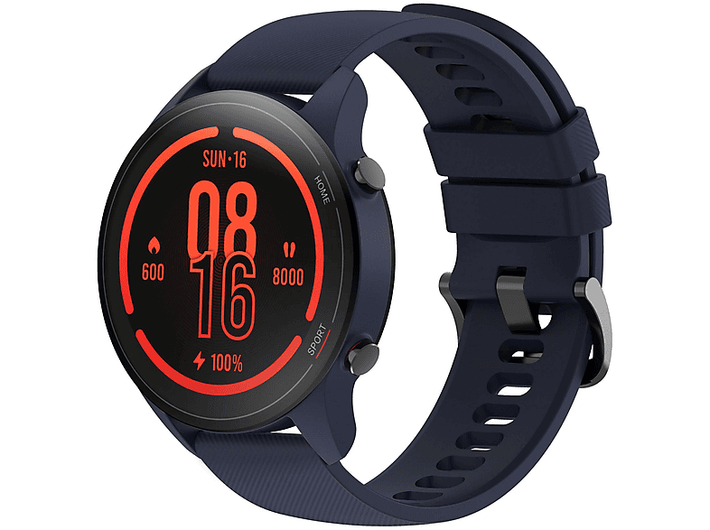 Smartwatch - XIAOMI MI WATCH (NAVY BLUE), 130-220mm, Poliuretano termoplastico (TPU), Azul — foto 1