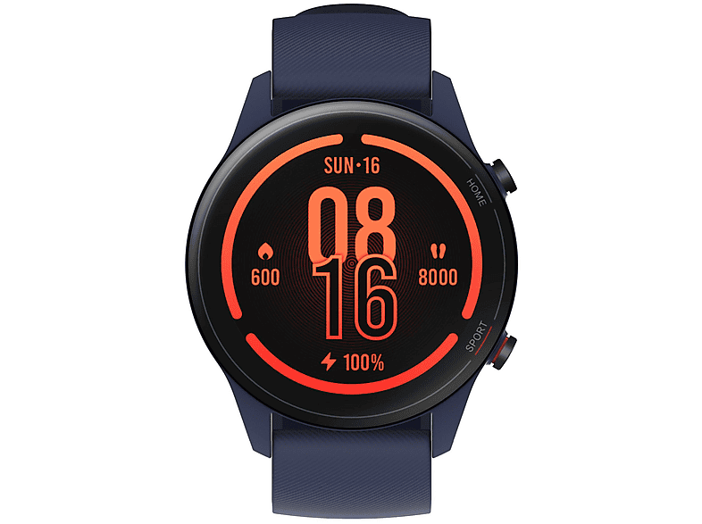 Smartwatch - XIAOMI MI WATCH (NAVY BLUE), 130-220mm, Poliuretano termoplastico (TPU), Azul — foto 2