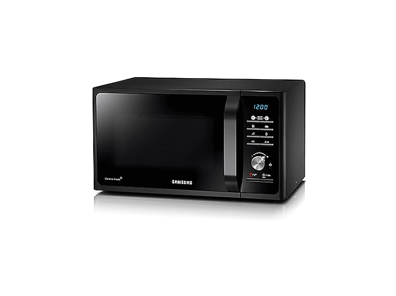 Microondas libre instalación - SAMSUNG MG23F301TAK/EO, 800 W, 6 potencia, 23 l, Negro — foto 2