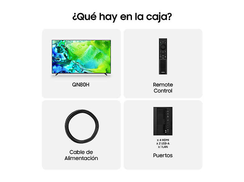TV Neo QLED 55" - Samsung TQ55QN80HAUXXC, UHD 4K, NQ4 AI Gen2, Smart TV, DVB-T2 (H.265), Negro — foto 8