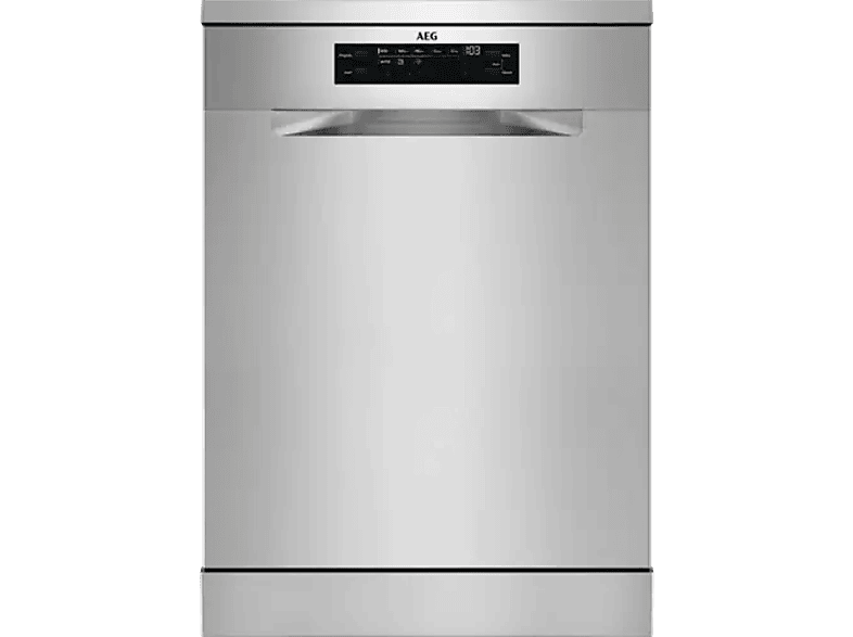 Lavavajillas - AEG FFB64617ZM, 13 servicios, 8 programas, 60 cm, Sistema AirDry, Inox