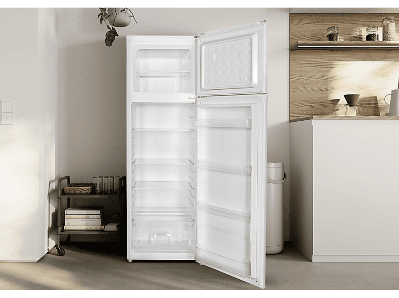 Frigorífico dos puertas - ok. OFK 481 E W, Compresor, 165 cm, 248 l, Luz interior, Blanco — foto 3