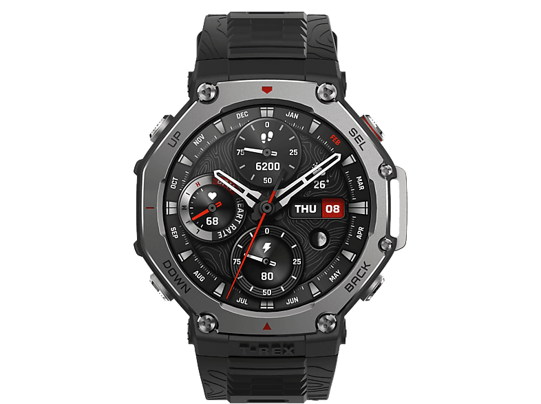 Smartwatch - Amazfit T-Rex 3, 1.5" AMOLED, Táctil, 27 días Autonomía, Silicona, Compatible iOS/Android, Onyx — foto 2