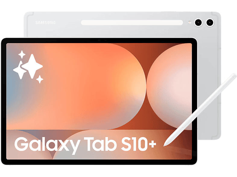 SAMSUNG Galaxy Tab S10+, 512 GB, Plata, 12,4 " WQXGA+, 12 GB RAM, Mediatek Dimensity 9300+ (4 nm), Tablet Android